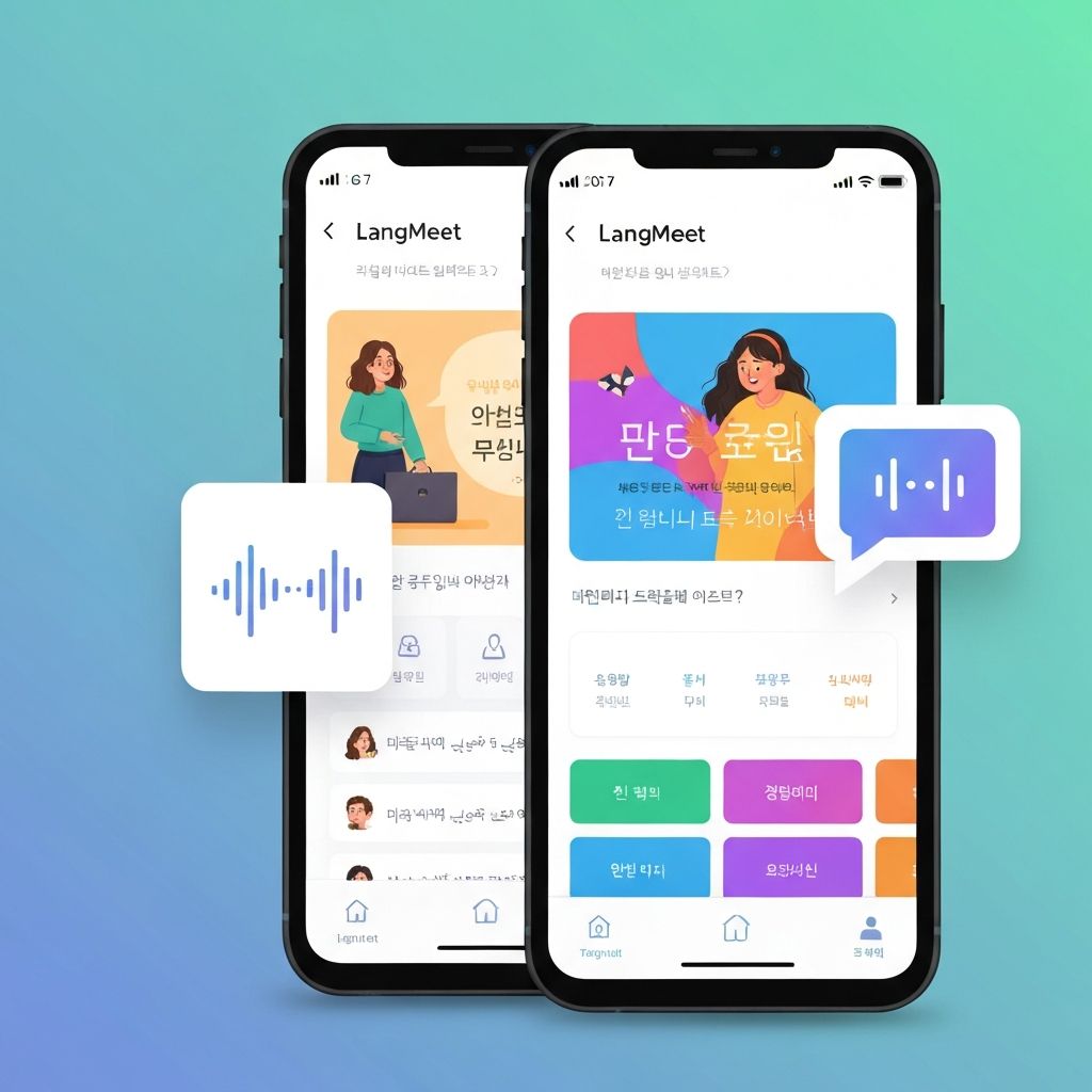 Langmeet Mobile App Interface